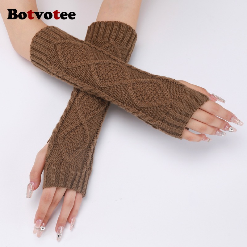 Botvotee Sleeves for Women Arm - مراجعة Fingerless Glove Knit وسعره