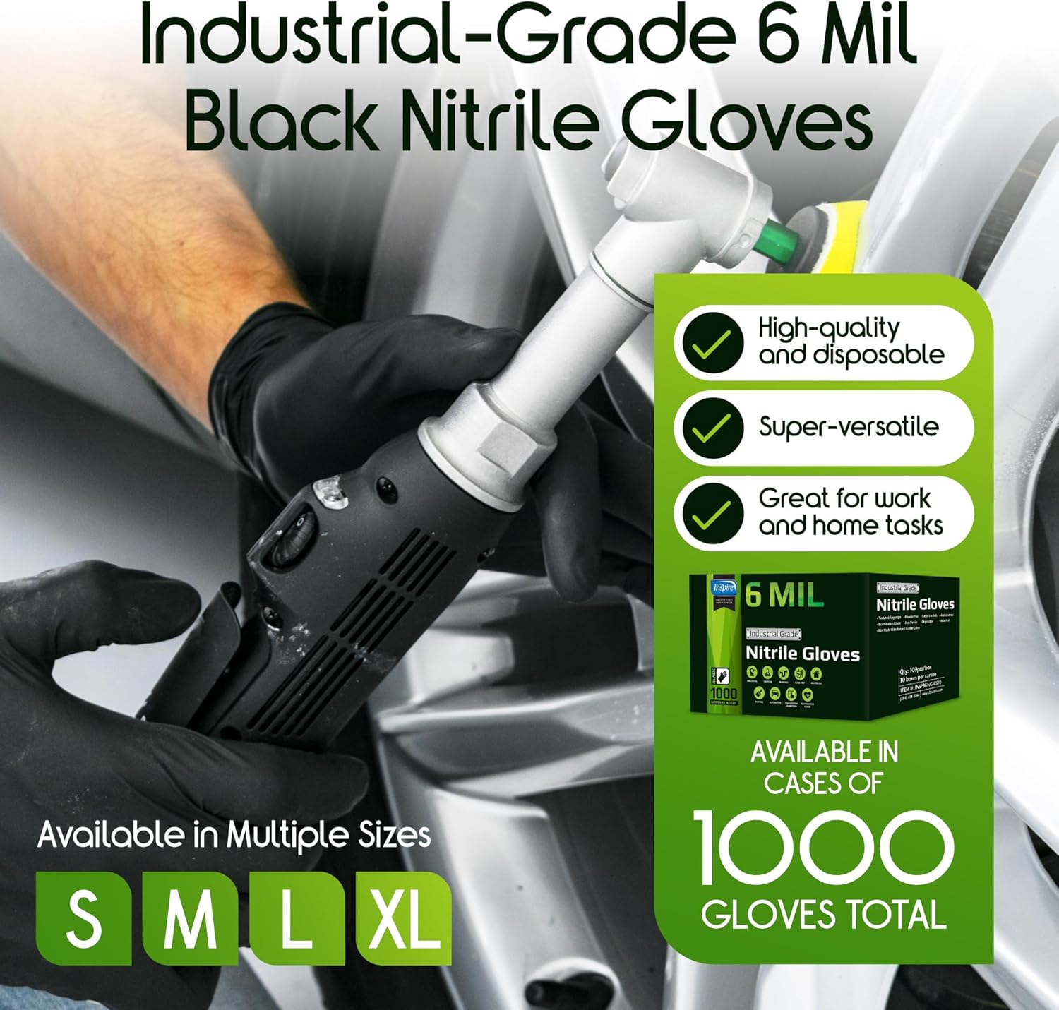 Heavy Duty Stretch Nitrile Glo - مراجعة Nitrile Mechanic Glove وسعره
