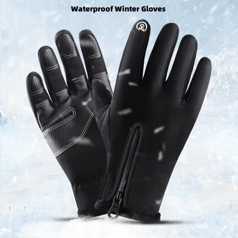 Winter Warm Gloves Men Women T - مراجعة Leather Driving Glove وسعره