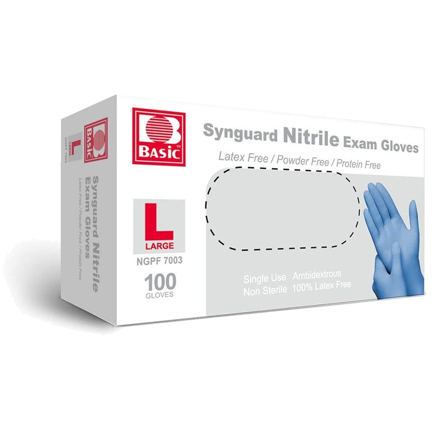 Latex-Free Blue Nitrile Exam G - مراجعة Exam Glove Nitrile وسعره