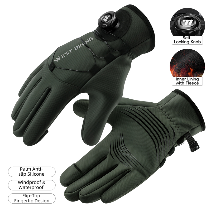 Winter Bike Gloves Magnetic Qu - مراجعة Winter Glove Insulated وسعره