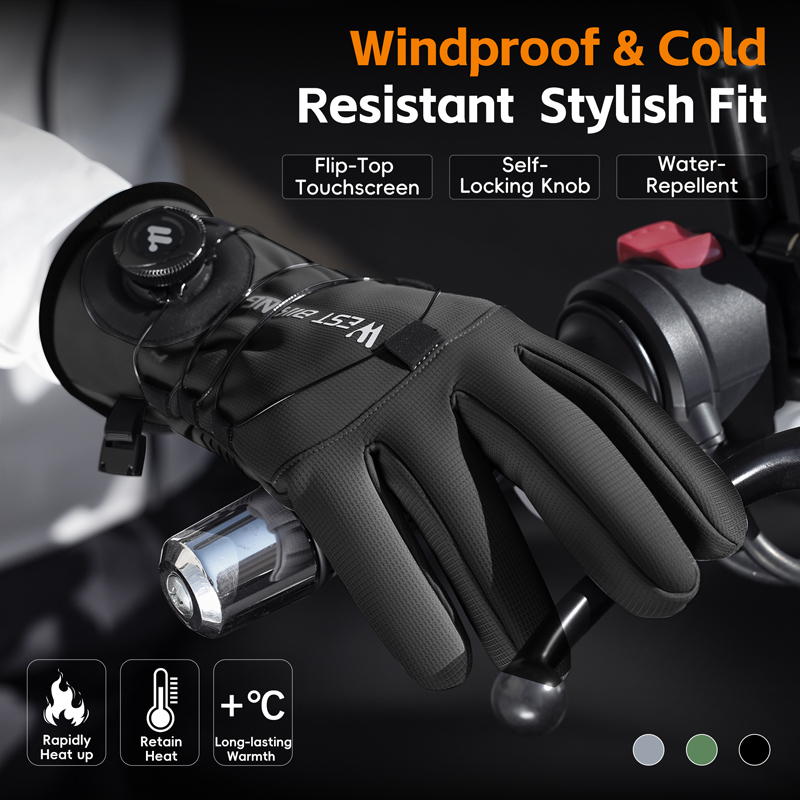 Winter Bike Gloves Magnetic Qu - مراجعة Winter Glove Insulated وسعره