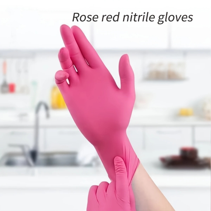 Fuchsia Nitrile Disposable Glo - مراجعة Latex Disposable Glove وسعره