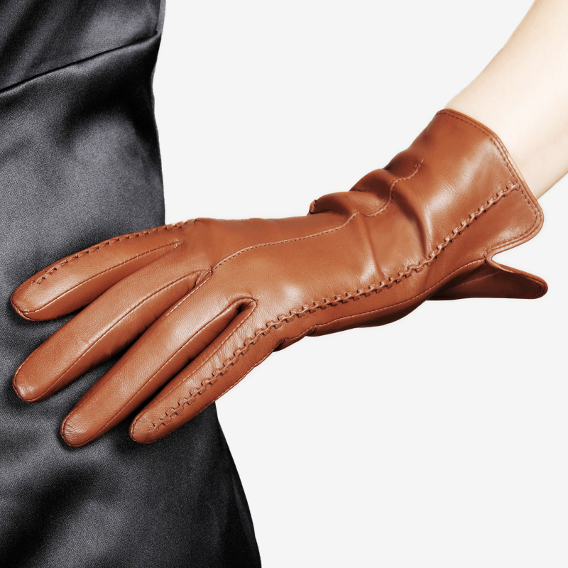 Real Leather Gloves Female Hig - مراجعة Leather Driving Glove وسعره