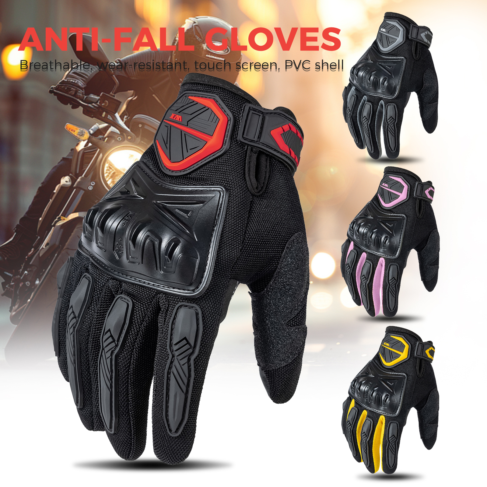 Summer Motorcycle Gloves Men W - مراجعة Cycling Glove Padded وسعره