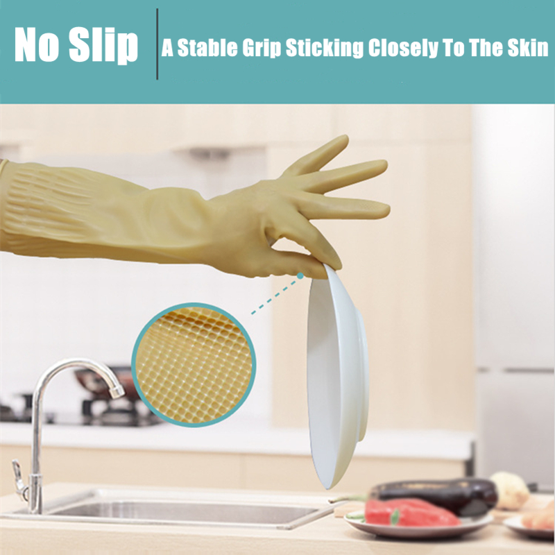 Long Reusable Rubber Dishwashi - مراجعة Dish Glove Rubber وسعره