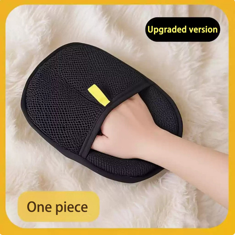 2-in-1 Reusable Pet Grooming G - مراجعة Rubber Glove Cleaning وسعره