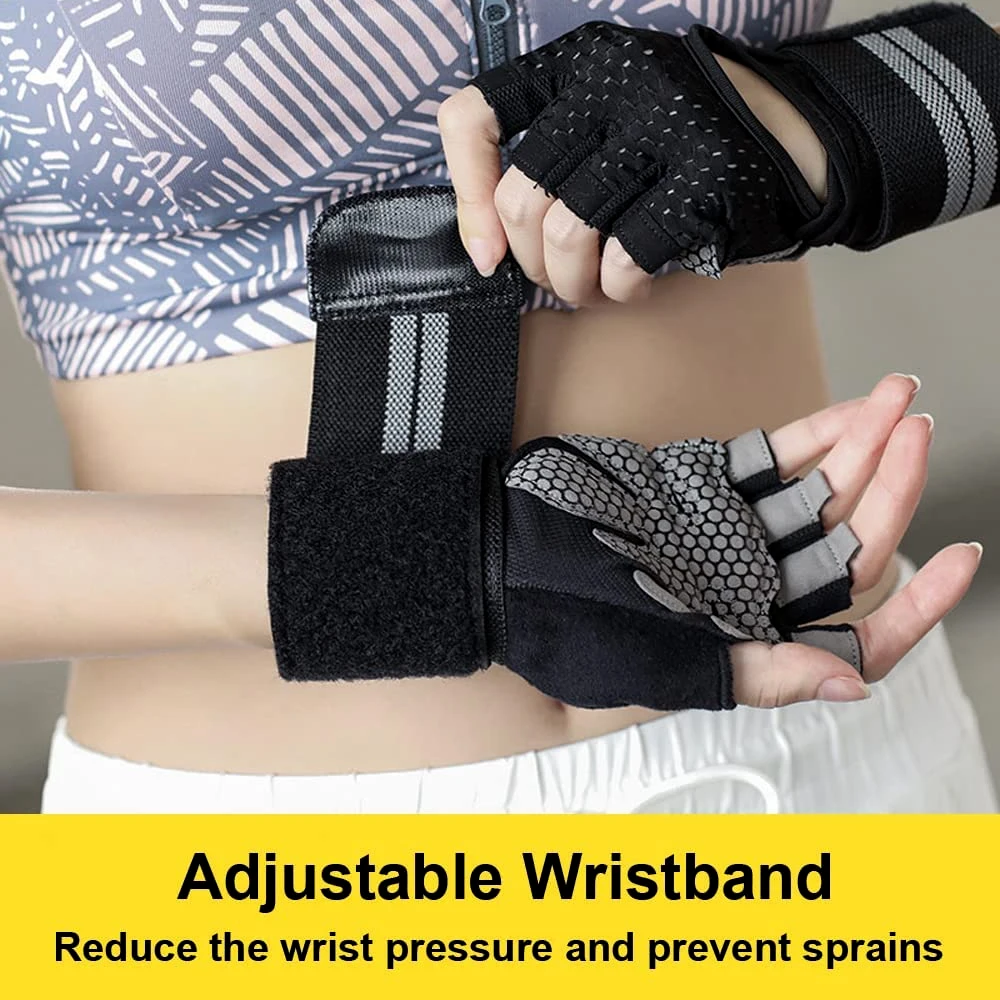 1Pair Half Finger Gym Fitness  - مراجعة Workout Glove Gym وسعره