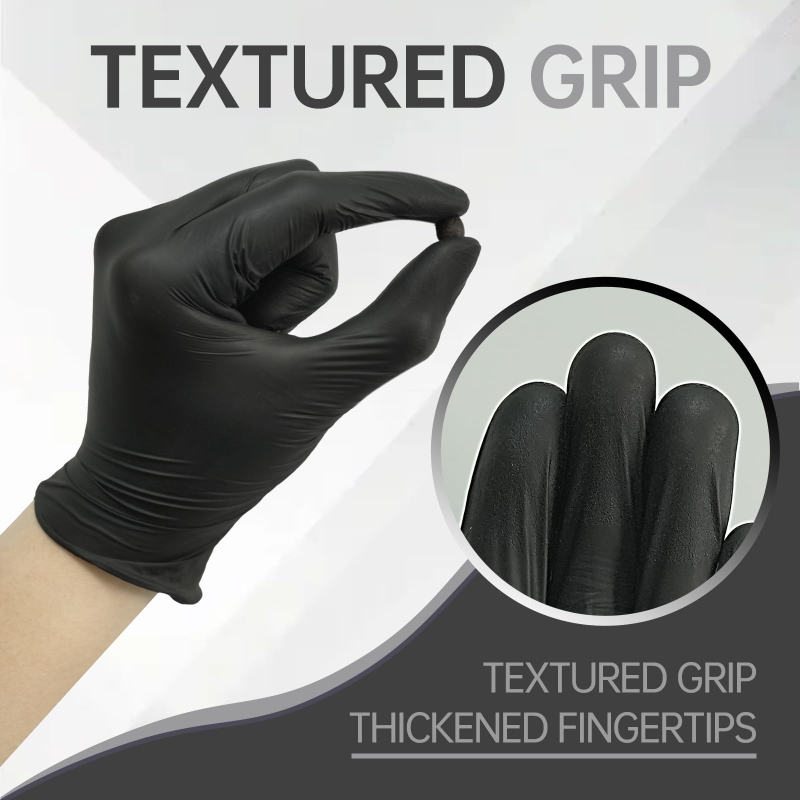 100PCS Black Nitrile Gloves Di - مراجعة Nitrile Mechanic Glove وسعره