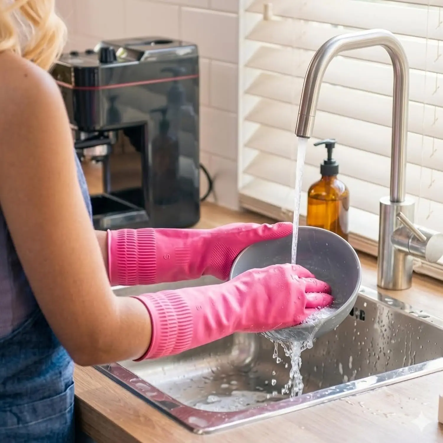 Reusable Rubber Dishwashing Gl - مراجعة Rubber Glove Cleaning وسعره