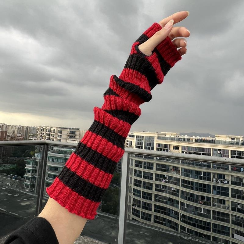 Winter Warm Long Sleeves Gothi - مراجعة Fingerless Glove Knit وسعره