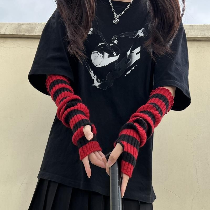 Winter Warm Long Sleeves Gothi - مراجعة Fingerless Glove Knit وسعره