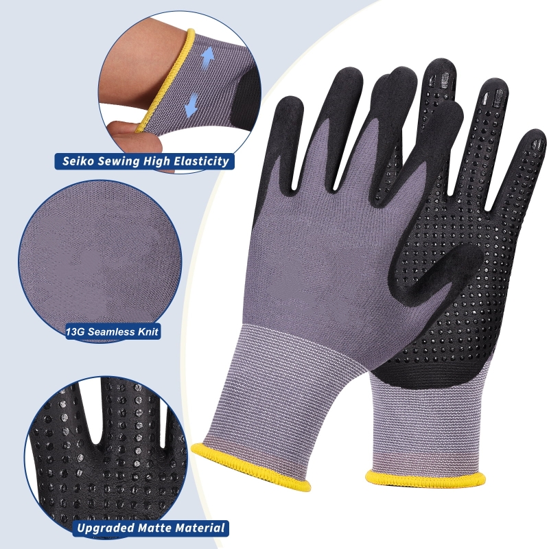 Micro-Foam Nitrile Coated Safe - مراجعة Nitrile Mechanic Glove وسعره