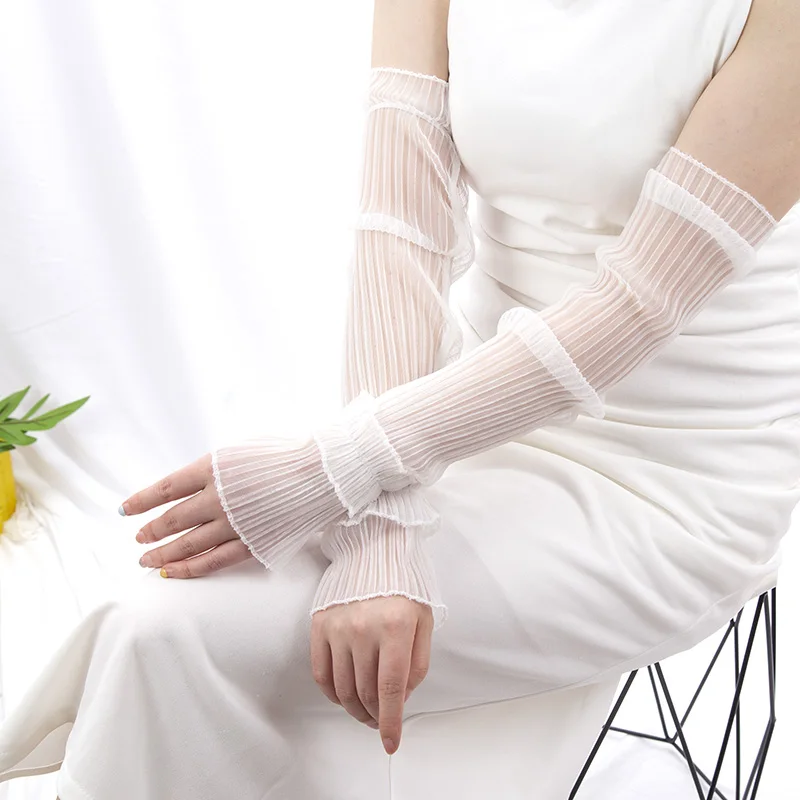 Summer Long Fingerless Gloves  - مراجعة Fingerless Glove Knit وسعره