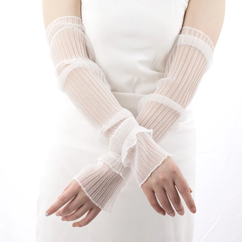 Summer Long Fingerless Gloves  - مراجعة Fingerless Glove Knit وسعره
