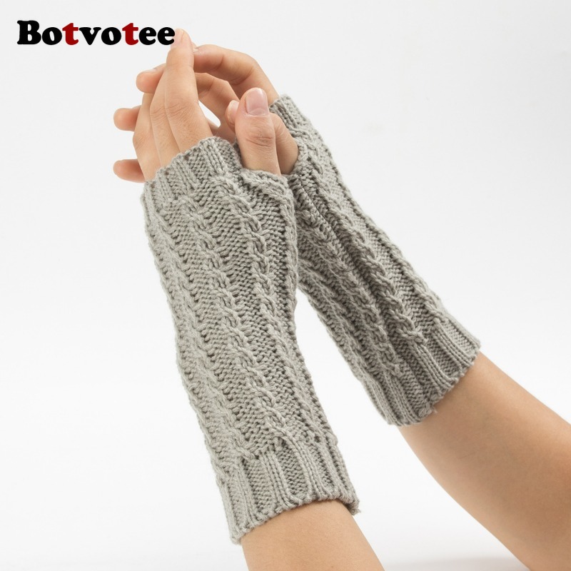 Botvotee Y2k Half Finger Winte - مراجعة Fingerless Glove Knit وسعره