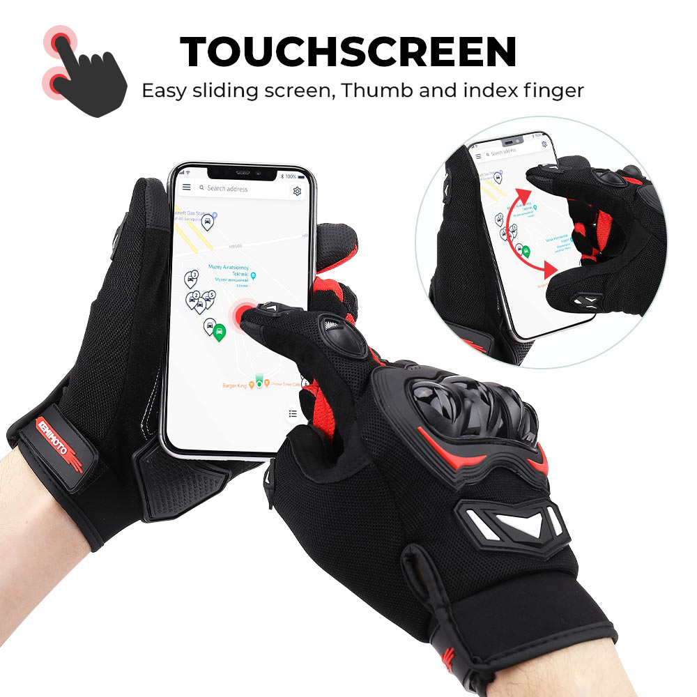 KEMITOUR Summer Motorcycle Glo - مراجعة Cycling Glove Padded وسعره